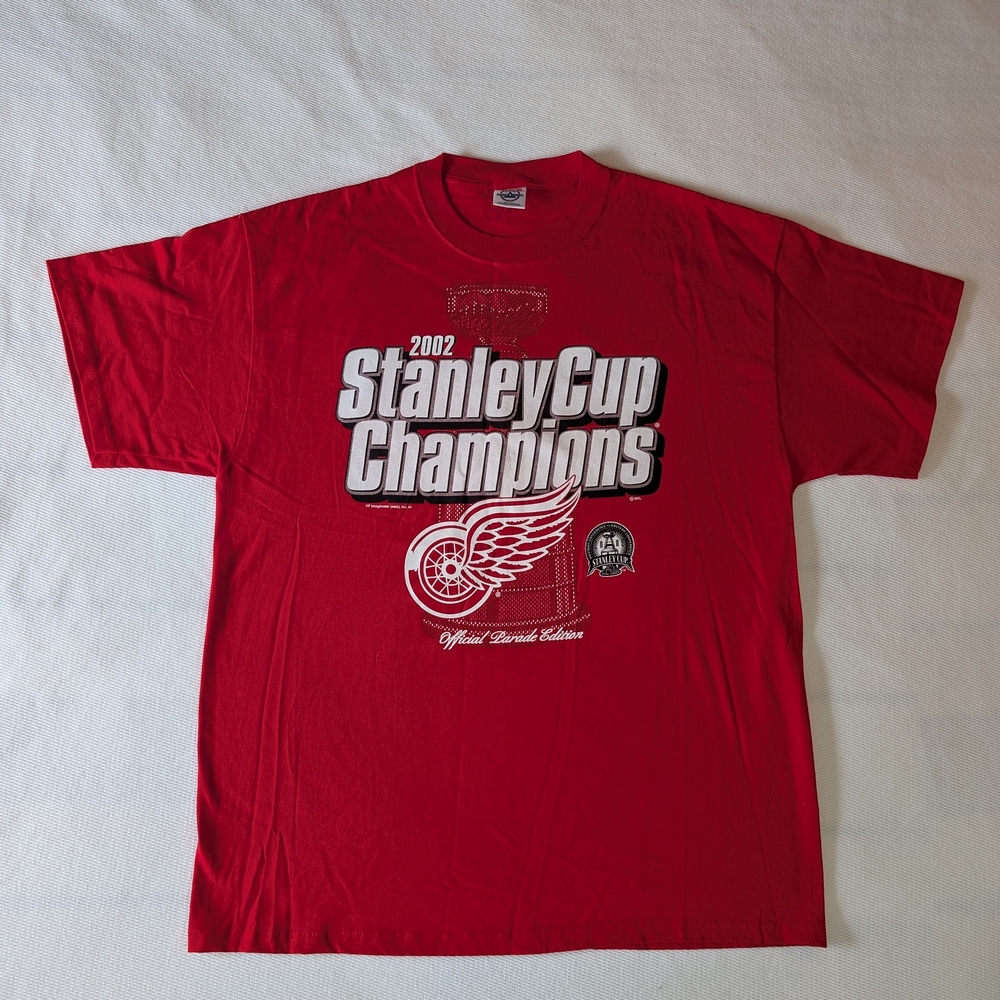 NEW/UNWORN Vintage 2002 Detroit Red Wings Stanley Cup Shirt